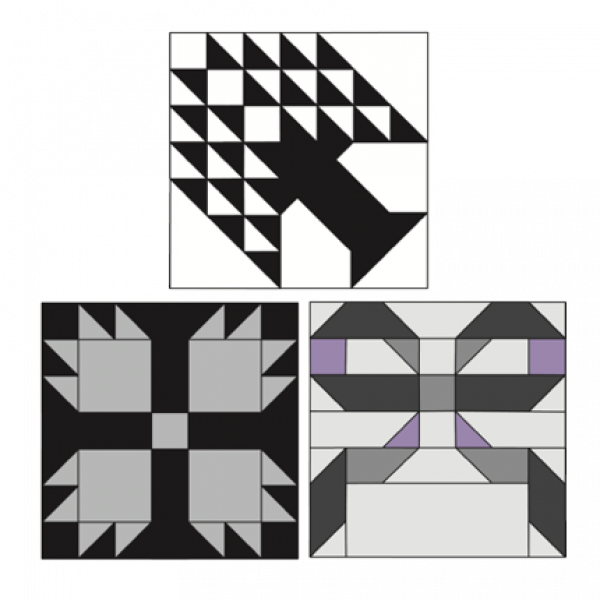 Set L, The 12" (30,5 cm) Seven-Patch Block Set by Marti Michell